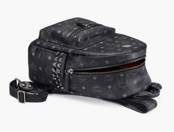 Balo MCM Stark Side Studs Backpack Visetos Black MMK6SVE37BK001 - Ảnh 4