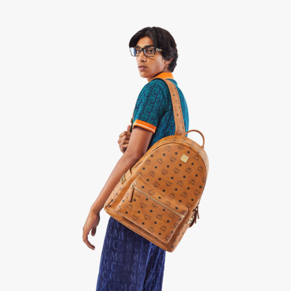 Balo MCM Stark Side Studs Backpack in Visetos MMK6SVE38CO001 - Ảnh 3