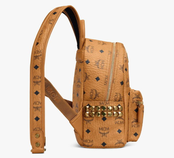 Balo MCM Stark Side Studs Backpack Visetos Cognac MMK6SVE41CO001 - Ảnh 3