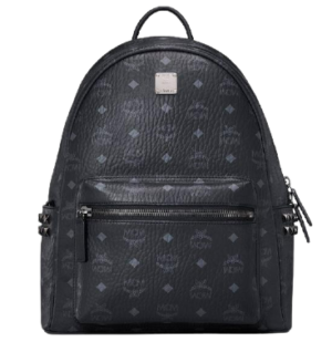 Balo MCM Stark Studs Backpack Visetos Black MMK7AVE99BK001