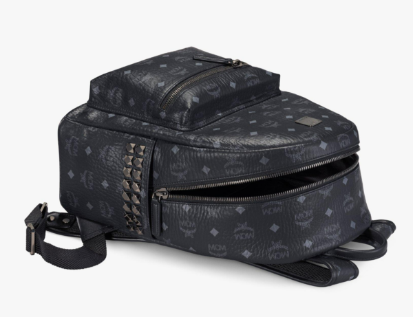 Balo MCM Stark Studs Backpack Black Visetos MMKAAVE32BK001 - Ảnh 5