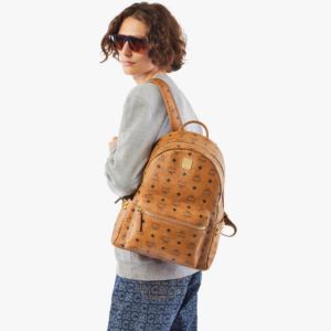 Alternative view of Balo MCM Stark Studs Backpack Visetos Cognac MMK7AVE99CO001