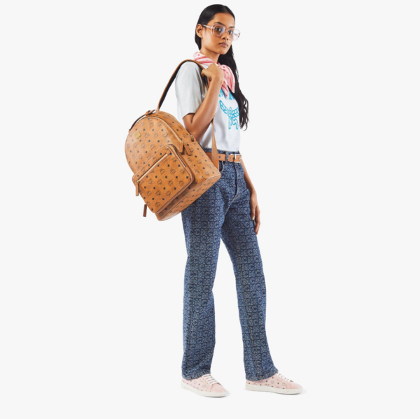 Balo MCM Stark Backpack Visetos cognac MMKAAVE07CO001 - Ảnh 4