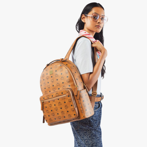 Balo MCM Stark Backpack Visetos cognac MMKAAVE07CO001 - Ảnh 3