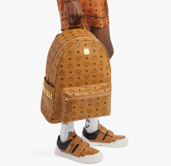 Balo MCM Stark Studs Backpack Visetos Cognac MMKAAVE09CO001 - Ảnh 6