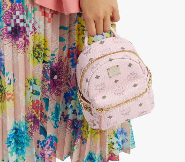 Balo MCM Stark Studs Backpack Visetos Pink MMKAAVE13QH001 - Ảnh 5