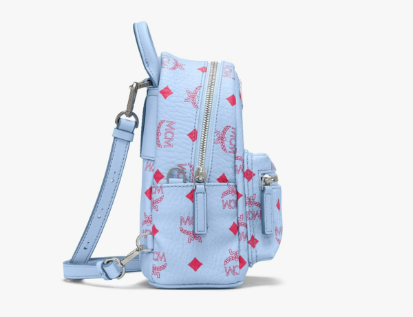 Balo MCM Stark Backpack Visetos Blue MMKASVE14H2001 - Ảnh 2
