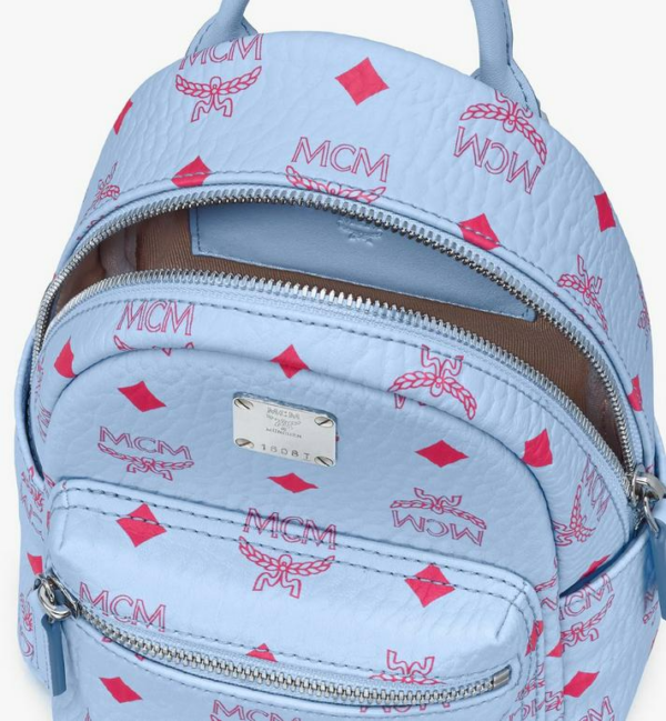 Balo MCM Stark Backpack Visetos Blue MMKASVE14H2001 - Ảnh 4
