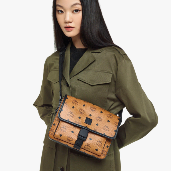 Túi MCM Klassik Messenger in Visetos 'Cognac' MMMCAKK01CO001 - Ảnh 6
