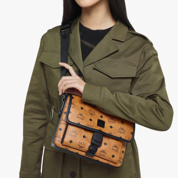 Túi MCM Klassik Messenger in Visetos 'Cognac' MMMCAKK01CO001 - Ảnh 7