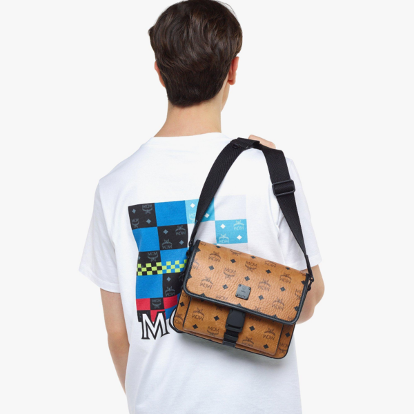Túi MCM Klassik Messenger in Visetos 'Cognac' MMMCAKK01CO001 - Ảnh 4