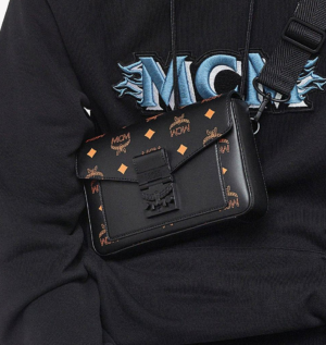 Alternative view of Túi MCM Millie Crossbody Splash Logo Black MMRBASX05O9001