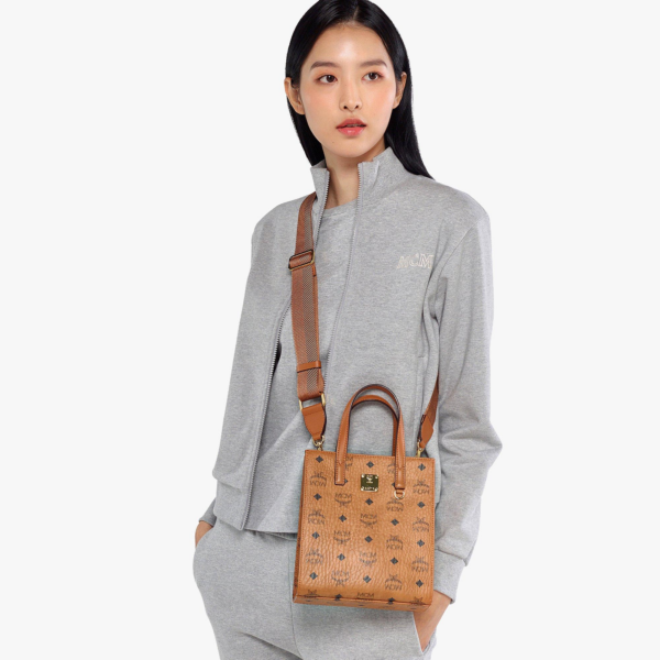 Túi MCM Klassik Tote Visetos Cognac MMTAAKC02CO001 - Ảnh 5