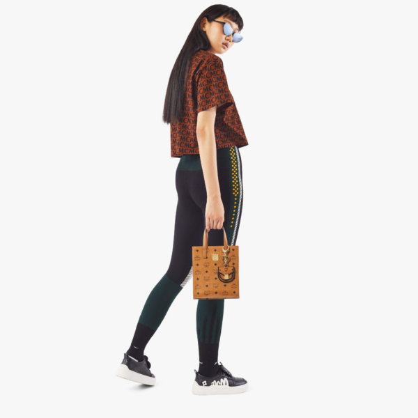 Túi MCM Klassik Tote Visetos Cognac MMTAAKC02CO001 - Ảnh 3