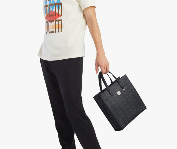 Túi MCM Klassik Tote Visetos Black MMTAAKC06BK001 - Ảnh 7