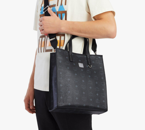 Túi MCM Klassik Tote Visetos Black MMTAAKC06BK001 - Ảnh 8