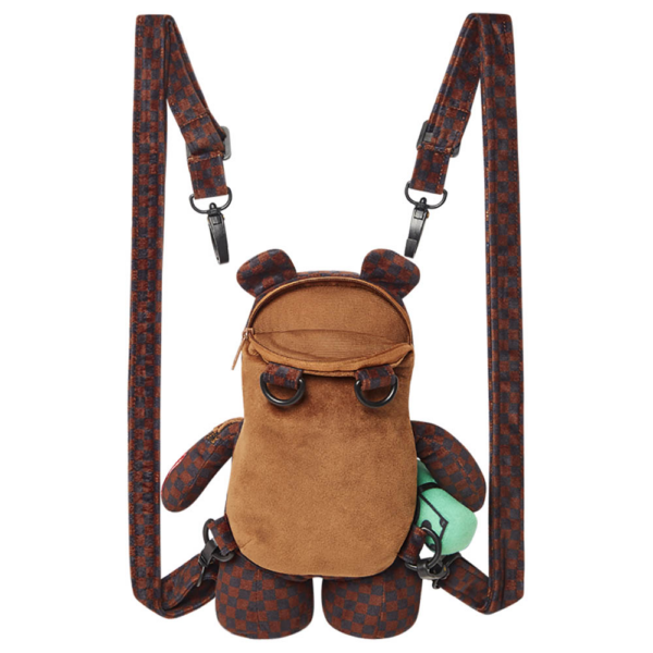 Balo Sprayground Sharks In Paris Mini Bear Brown 910B3833NSZ - Ảnh 2