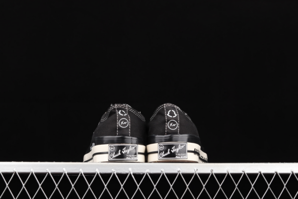 Giày Converse Fragment Design x Moncler x Chuck 70 Low 'Black' 172320C - Ảnh 5