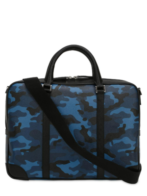 Alternative view of Túi Montblanc Blue Small Camouflage Leather Briefcase Case 118668