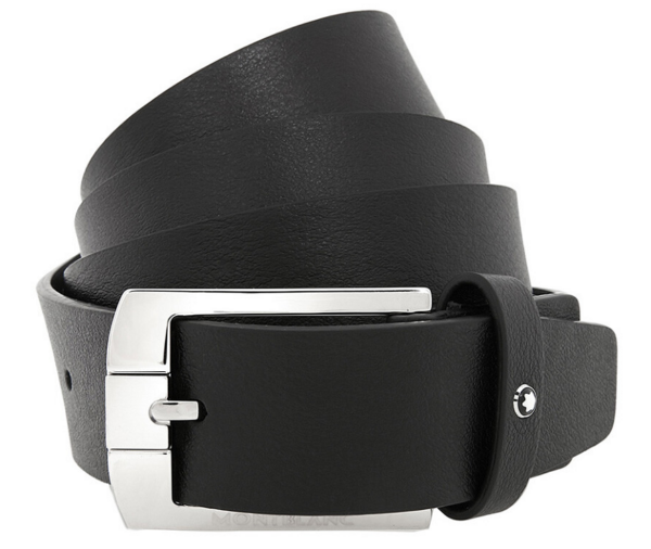 Thắt Lưng Montblanc Casual Line Leather Belt 'Black' 107676