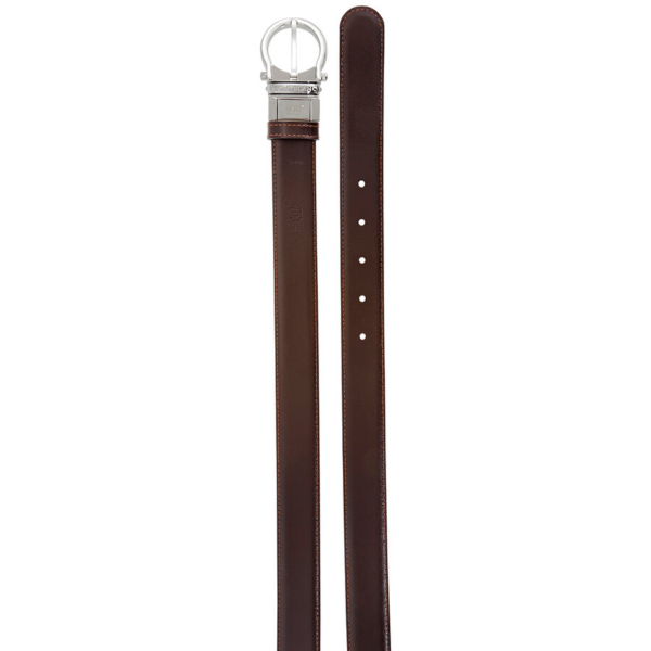 Dây Lưng MontBlanc Casual Oval Reversible Leather Belt 105123 - Ảnh 3