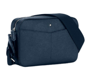 Túi Montblanc Blue Sartorial Zip Top Messenger Leather Cotton 128565