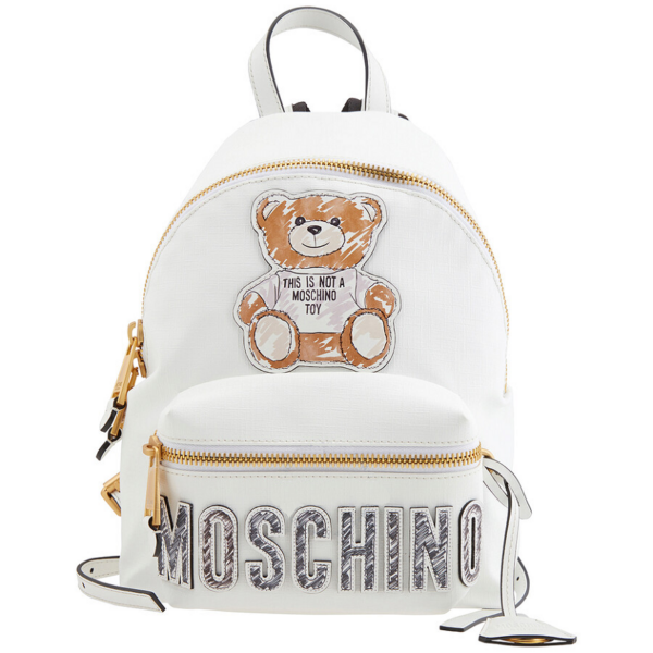 Balo Moschino Ladies White Couture Teddy Bear 'White' A-7636-8210-2001