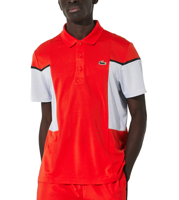 Áo Lacoste Polo SPORT Panel Tennis Red DH4754-51-RHD - Ảnh 6