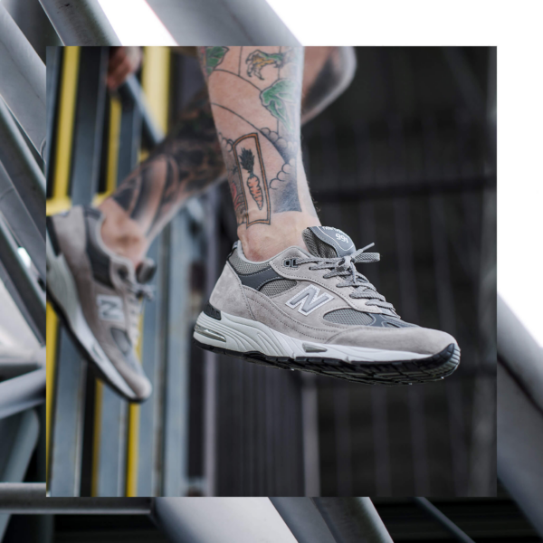 Giày New Balance 991 'Grey White' M991GL - Ảnh 2