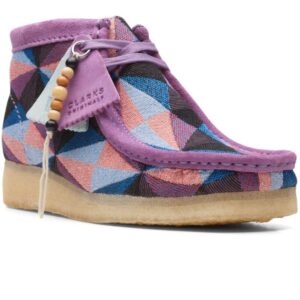 Giay Clarks Wallabee Boot 'Purple Combination' 261-64608