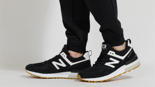 Giày New Balance 574 Sport 'Grey Black Gum' MS574FBC - Ảnh 5