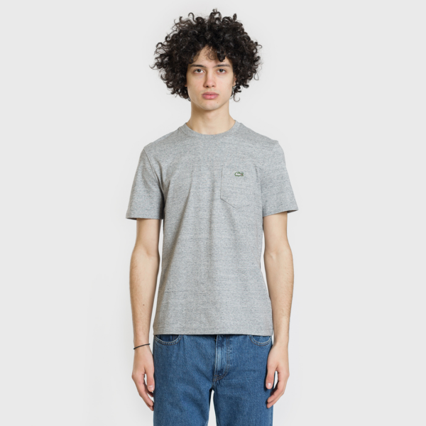 Áo Lacoste Crew Neck Cotton Jersey Grey TH3786-ECS - Ảnh 2