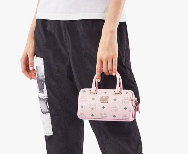 Túi MCM Essential Boston Bag Visetos Small 'Pink' MWBAASE03QH001 - Ảnh 4