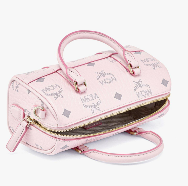 Túi MCM Delmy Boston Bag Visetos Pink MWBBAER01QH001 - Ảnh 4