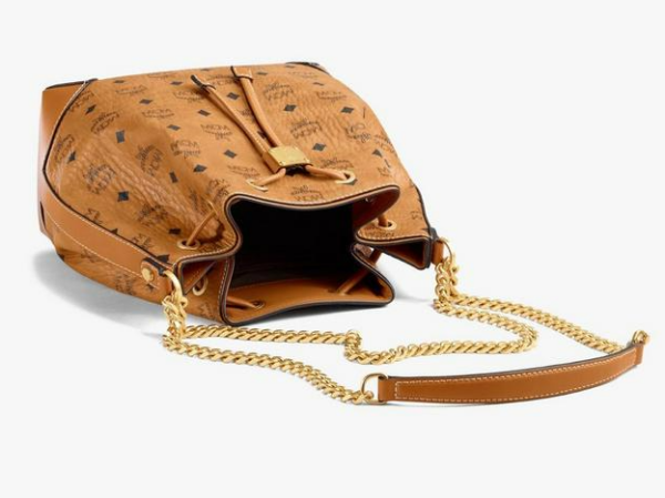Túi MCM Soft Berlin Drawstring Bag Visetos Cognac MWDAABF02CO001 - Ảnh 5