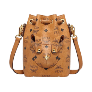 Túi MCM Zoo Rabbit Bucket Bag Visetos Cognac MWDBSXL02CO001