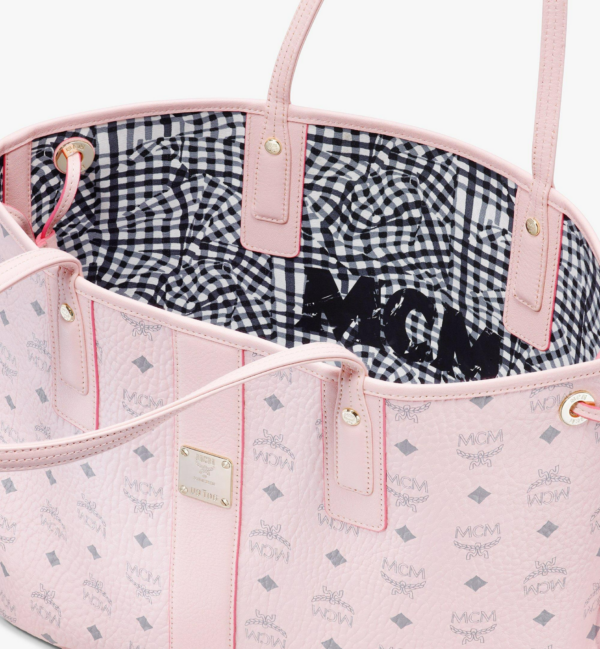 Túi MCM Reversible Liz Shopper Visetos Pink MWPAAVI02QH001 - Ảnh 4