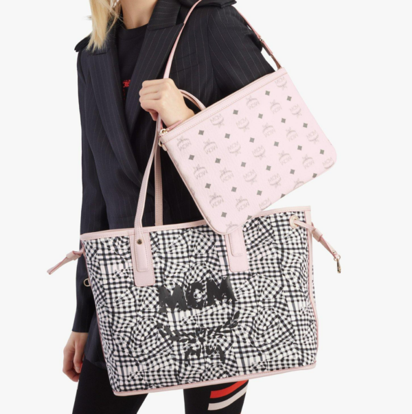 Túi MCM Reversible Liz Shopper Visetos Pink MWPAAVI02QH001 - Ảnh 6