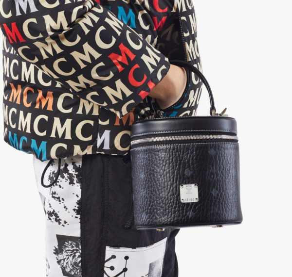 Túi MCM Cylinder Crossbody Visetos Black MWRAACG01BK001 - Ảnh 5