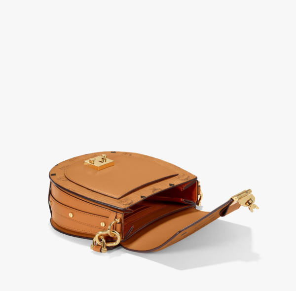 Túi MCM Small Patricia Shoulder Bag In Visetos Cognac MWSAAPA01CO001 - Ảnh 7