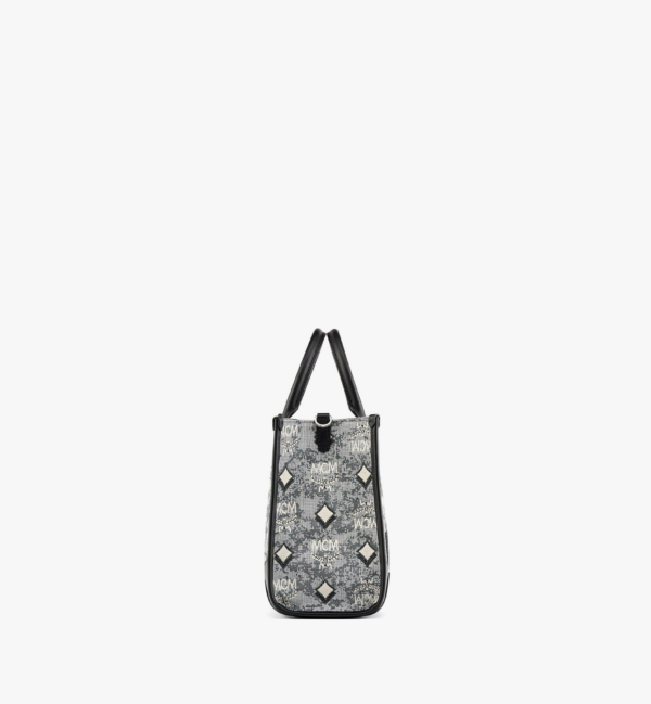 Túi MCM Tote in Vintage Jacquard Monogram MWTBATQ02EG001 - Ảnh 4