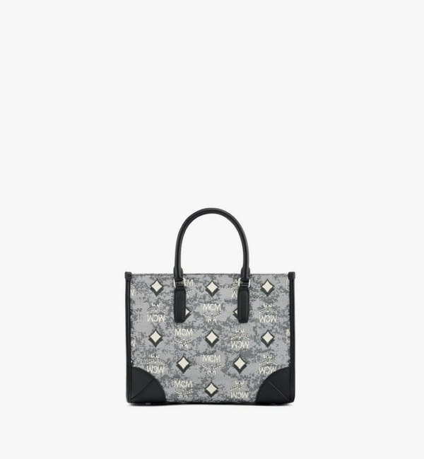 Túi MCM Tote in Vintage Jacquard Monogram MWTBATQ02EG001 - Ảnh 2