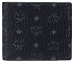 Vi MCM Bifold Wallet in Visetos Original 'Black' MXSAAVI04BK001