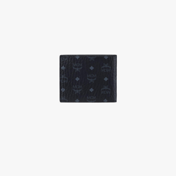 Vi MCM Bifold Wallet in Visetos Original 'Black' MXSAAVI04BK001