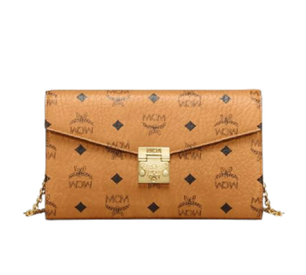 Túi MCM Patricia Continental Wallet Visetos Cognac MYLAAPA07CO001