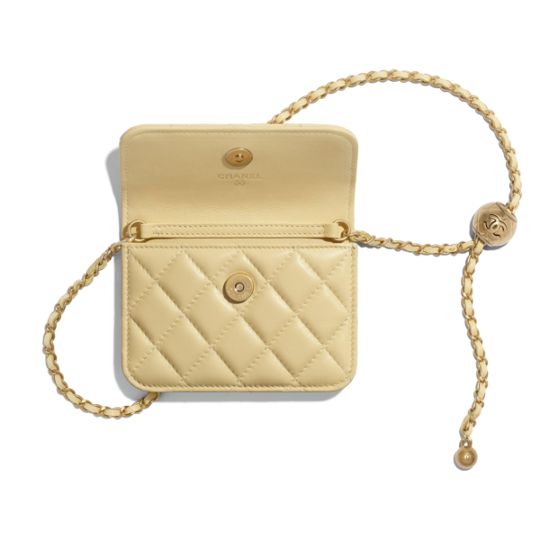 Túi Chanel Clutch On Chain Lambskin Gold AP1628-B02916-NA105 - Ảnh 3