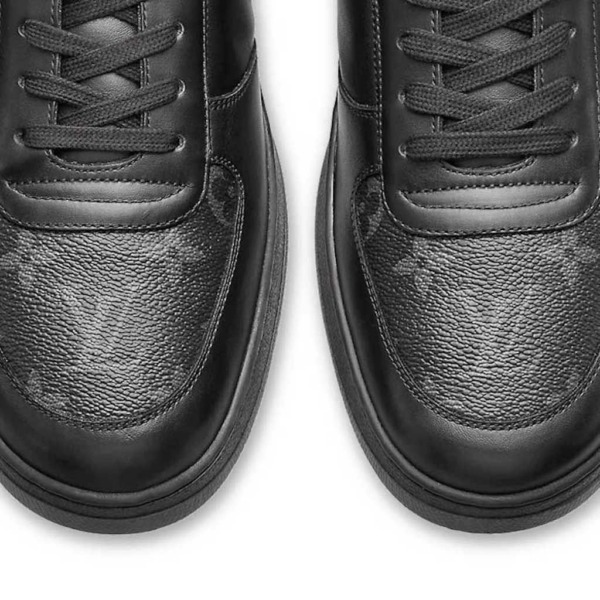 Giày Louis Vuitton Rivoli sneaker 'Triple Black' 1A3MIJ - Ảnh 4