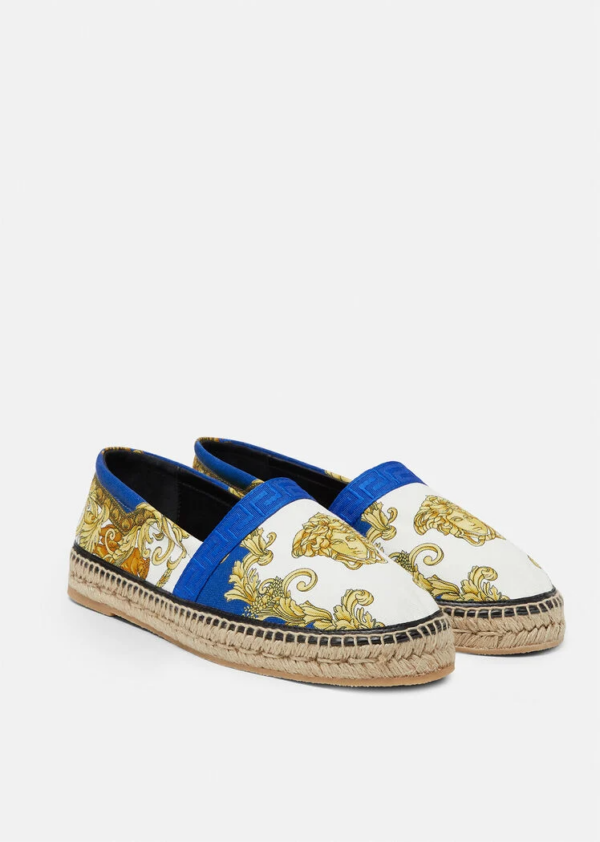 Giày Versace Medusa Renaissance Print Espadrilles Print DSU8255-1A01060-5U150 - Ảnh 3