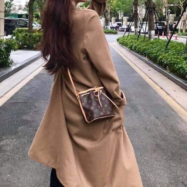 Túi Louis Vuitton Nano Noe Monogram Canvas Brown M41346 - Ảnh 3