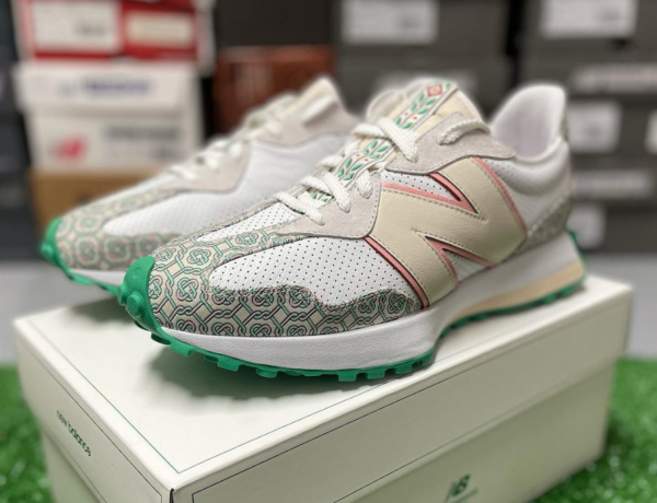 Giày New Balance Casablanca x 327 Munsell White Green MS327CAB - Ảnh 2